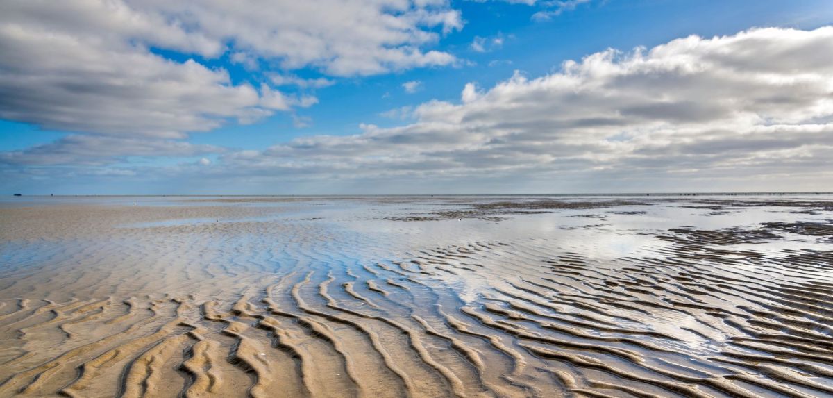 Wattenmeer an der Nordsee.