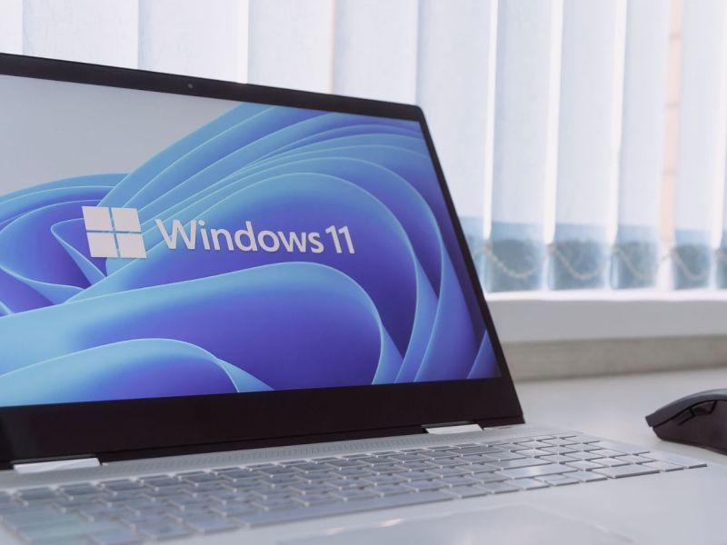 Windows !1 wir auf einem Laptop angezeigt