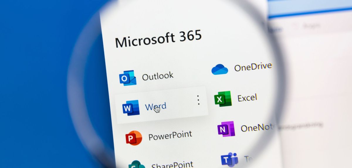 Microsoft 354-Anwendungen auf einem Bildschirm.