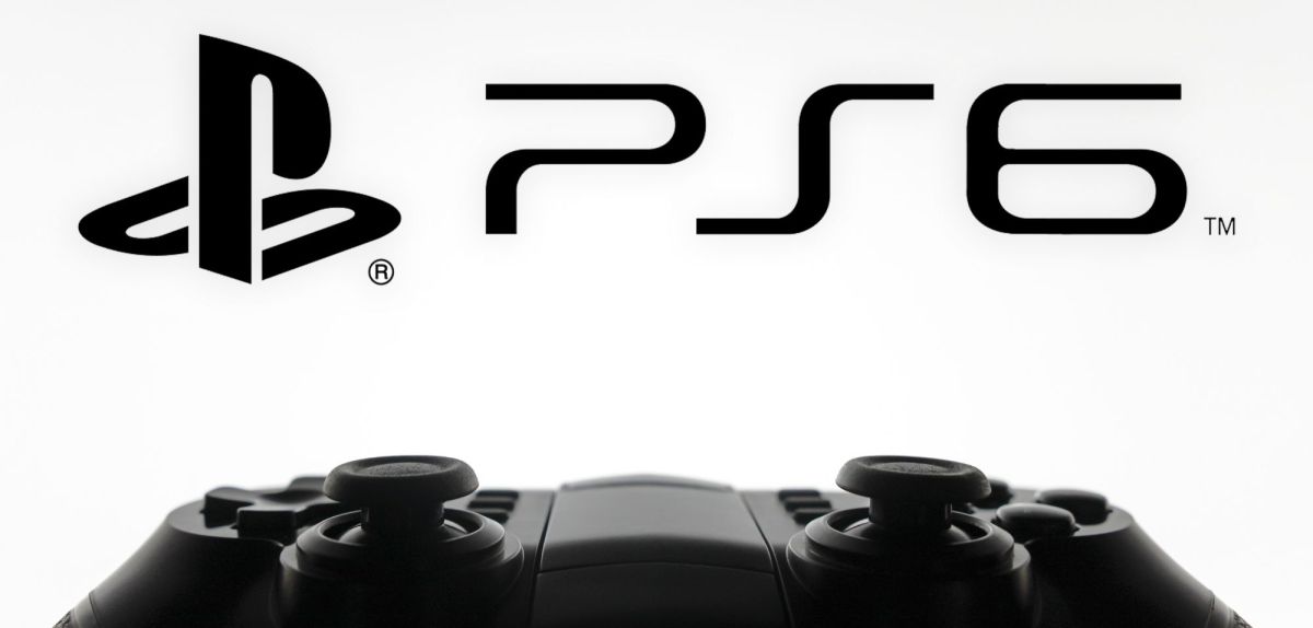 PlayStation 6-Logo über einem Controller.